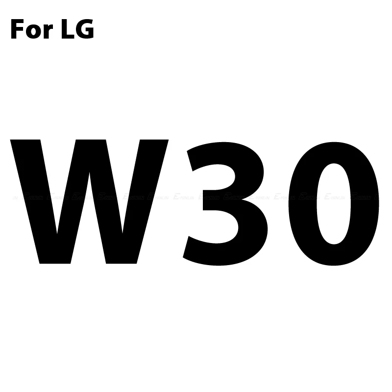 For LG W30 Защитная пленка на весь экран для LG G8 G7 G6 Q8 Q7 Q60 Q6 Plus V40 V50 ThinQ Alpha 5G W30 W10 закаленное стекло - Цвет: For LG W30