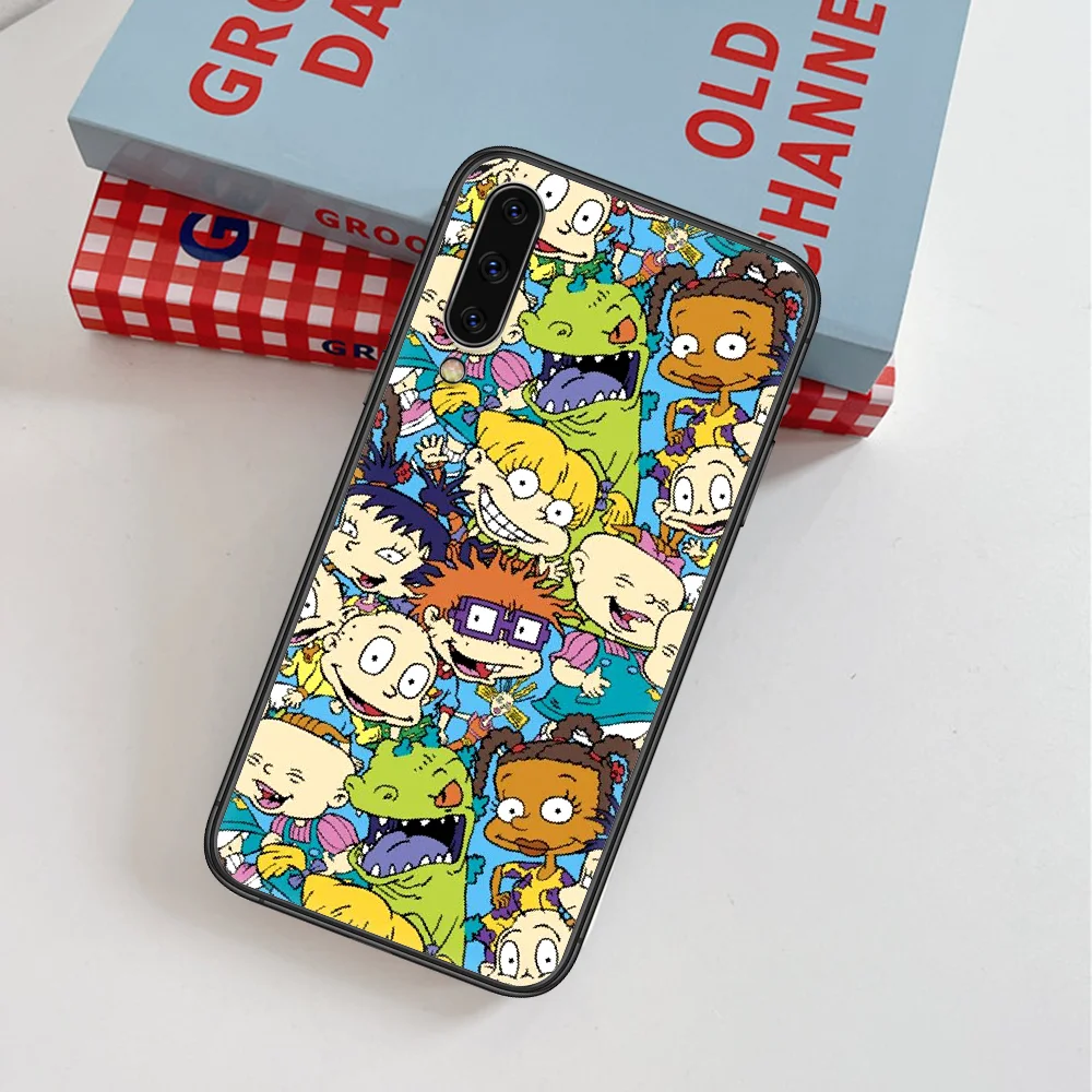 

Rugrate Cute Cartoon Dinosaur Phone Case For Samsung Galaxy A 3 5 7 8 10 20 20E 21S 30 30S 40 50 51 70 71 black Bumper Luxury