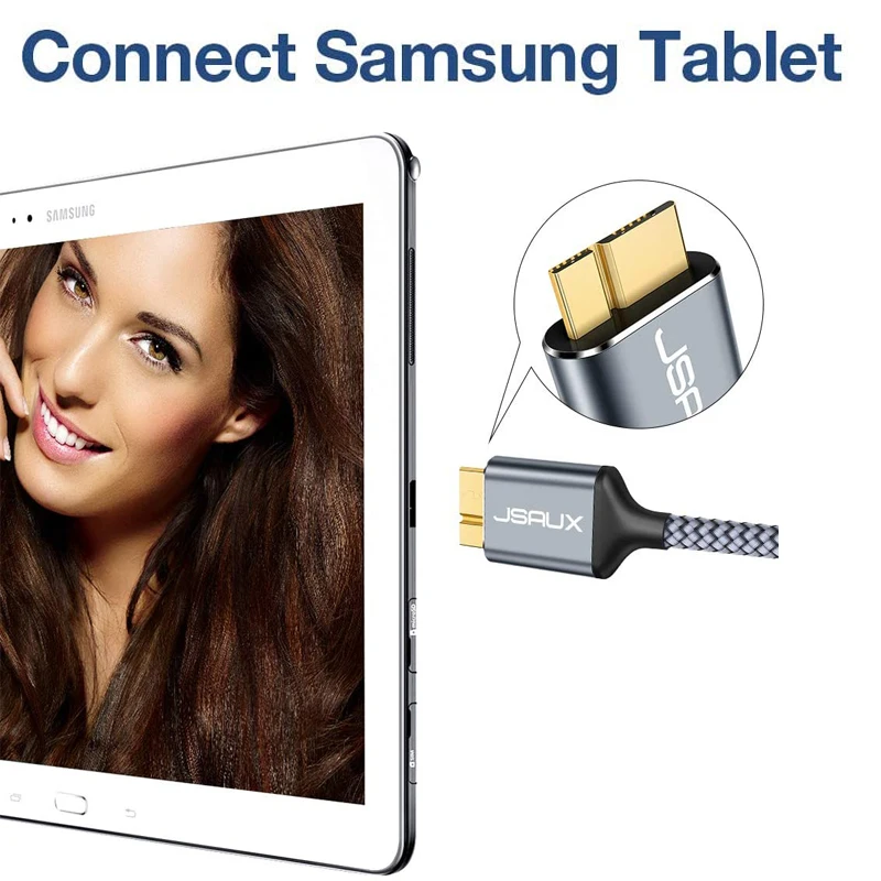 USB C к Micro B 3 0 кабелю Jsaux 5 Гбит/с разъем для передачи данных адаптер жесткого диска