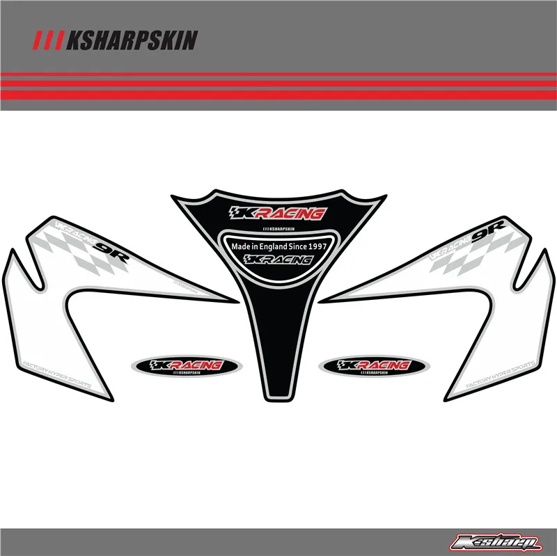 

Front Fairing Motor Number Board 3D Gel Protector for KAWASAKI ZX9R Ninja E Series- F Series 2000-2003