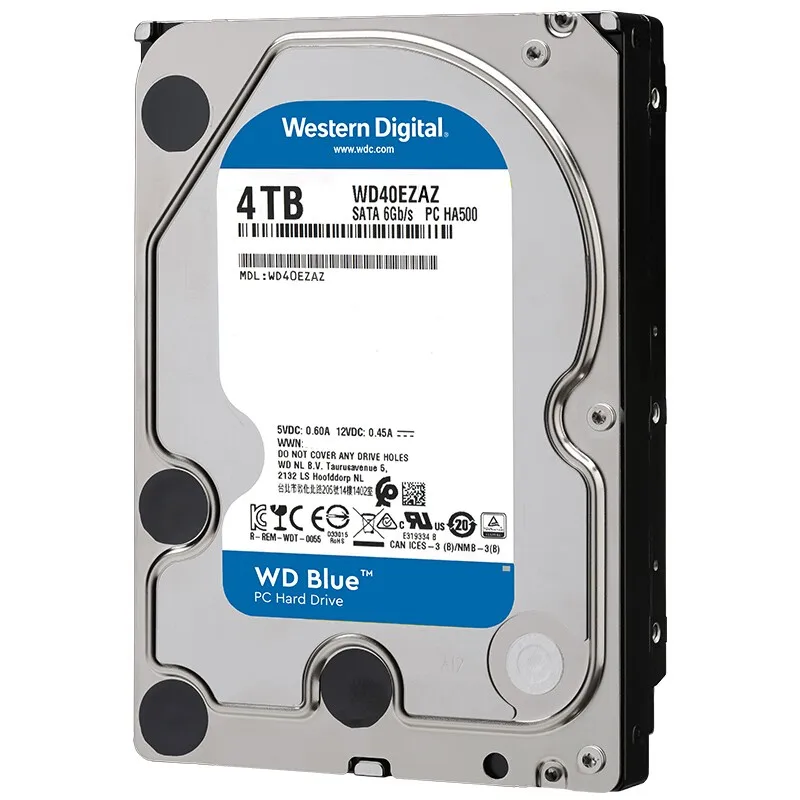 WD Blue 4TB HDD Hard Drive Disk HD SATA III 256MB Cache 5400 RPM 4 TB 3.5" 35 Harddisk for Desktop PC Computer WD40EZAZ |