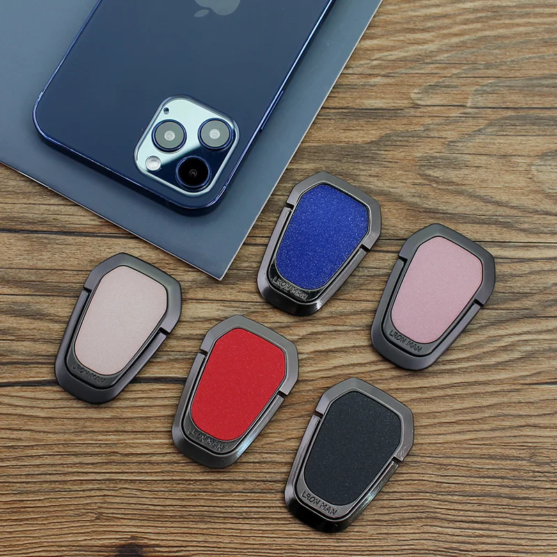 universal ultra thin fold lift gold silver back mounted mobile phone ring bracket metal desktop desk magnetic stand holder free global shipping