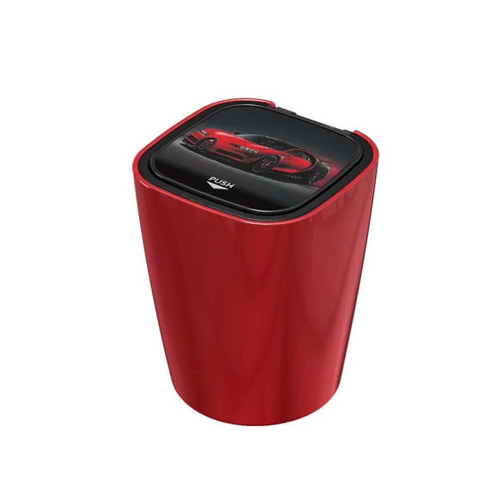 

Pocket Car Ashtray LED Blue Light Portable Ashtray With Cover Auto home interior decoration creative flame retardant Supplies