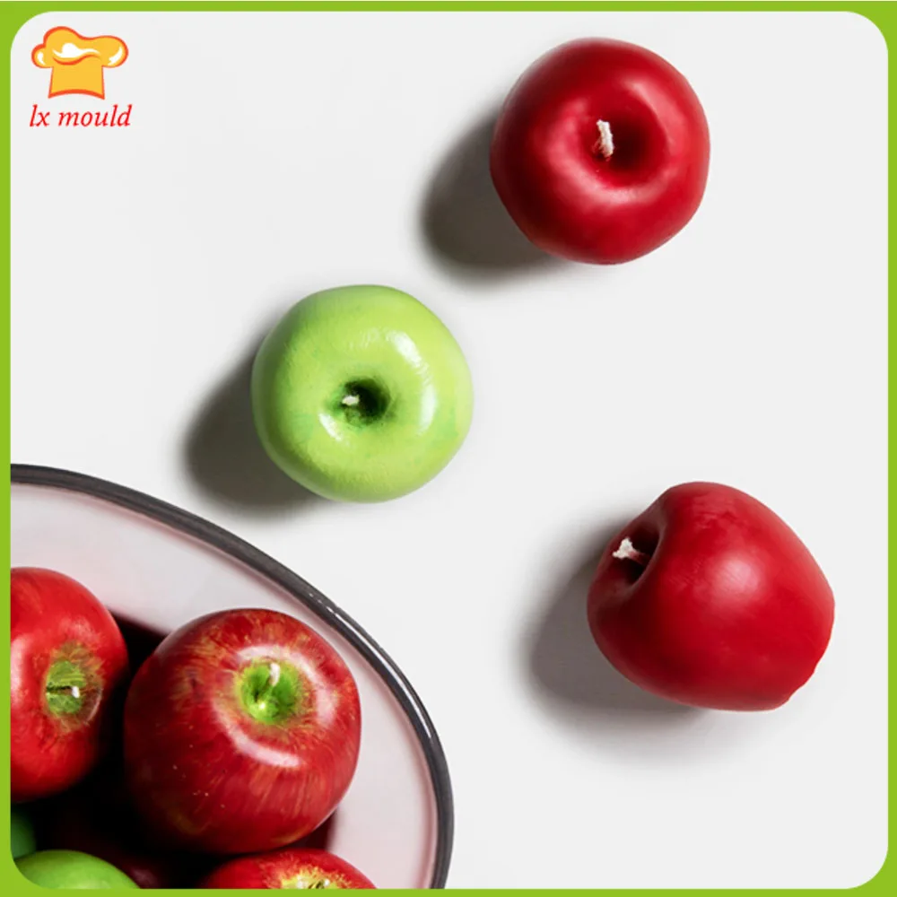 

Новые сладкие силиконовые формы для ароматизированных свечей в виде яблока