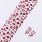 Фольга для ногтей 4*100 см, фламинго, губы, геометрические рыбные весы, переводная наклейка для дизайна ногтей, маникюр, сделай сам, наклейки, украшения