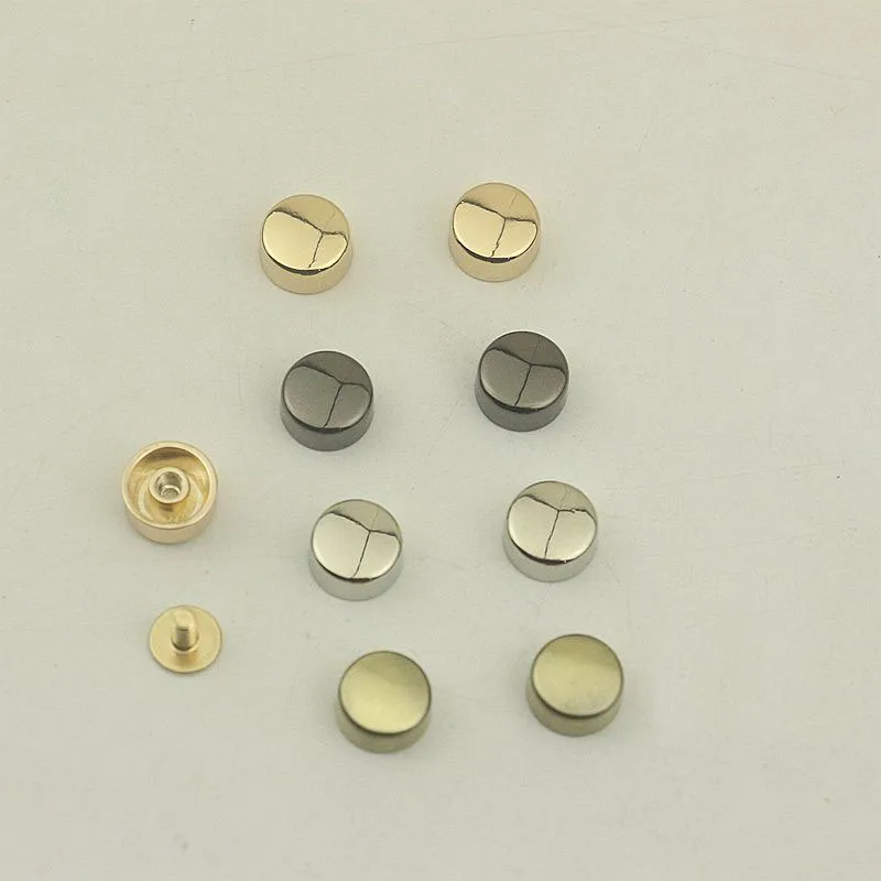 

10pcs 10mm Solid Cast Studs DIY Bag Bottom Rivets in Screws Bags Handbags Purse Feet Studs Button