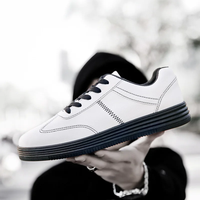 QWEDF Мужская обувь Сезон весна-осень Повседневная кожаная с перепонкой между