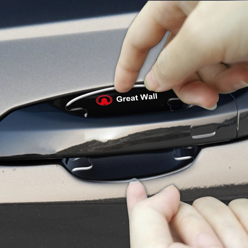 4 шт. прозрачная защитная наклейка на дверь автомобиля | Автомобили и мотоциклы