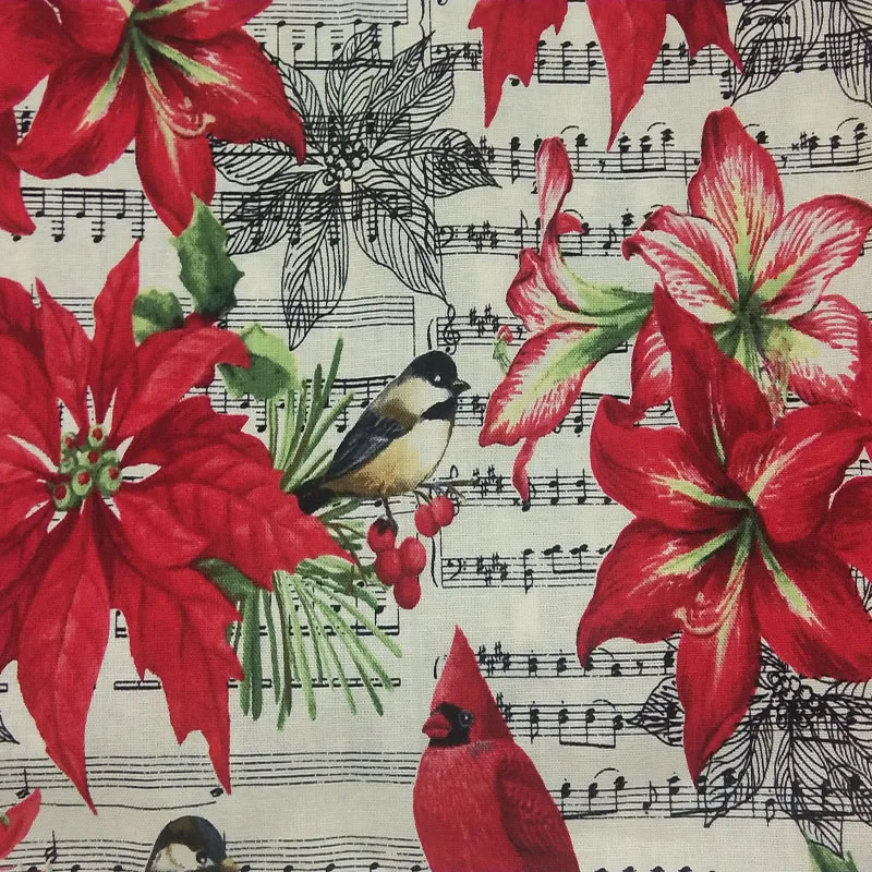 25x24cm 4pcs Quality Black White Music Note Grey Feather Printed Cotton Fabric Bundle Small Size Sewing Patchwork Decor | Дом и сад