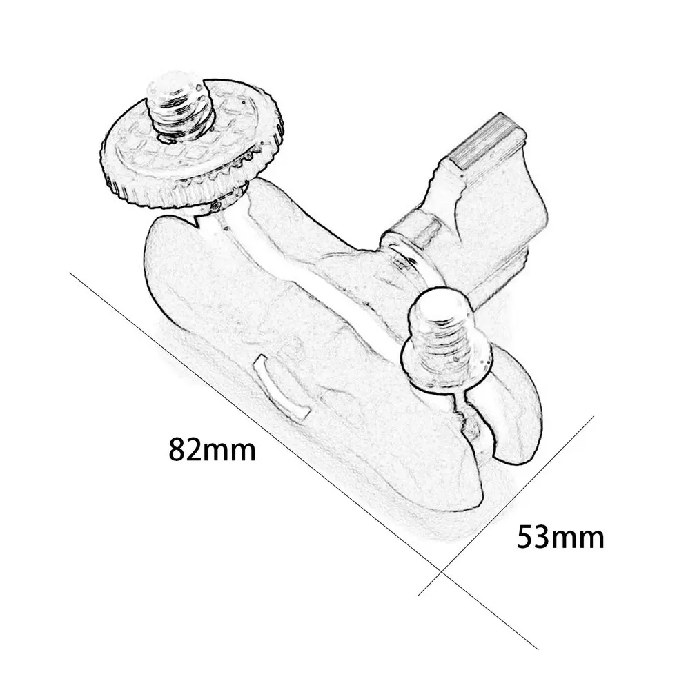 

Magic 1/4" Clamp Double Ball Head Arm Mount Adapter for DSLR Camera LCD Monitor