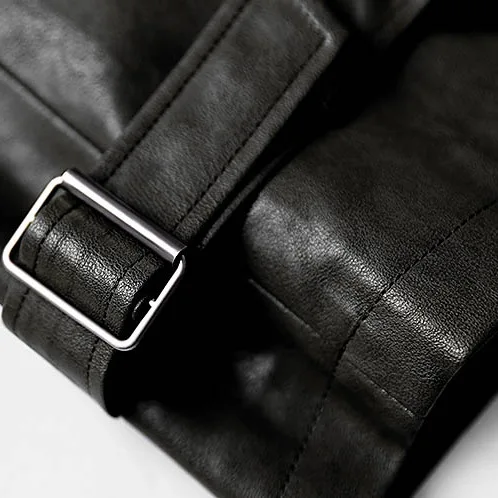 Овчины кожаная куртка пальто из натуральной кожи Сезон весна-осень Больших