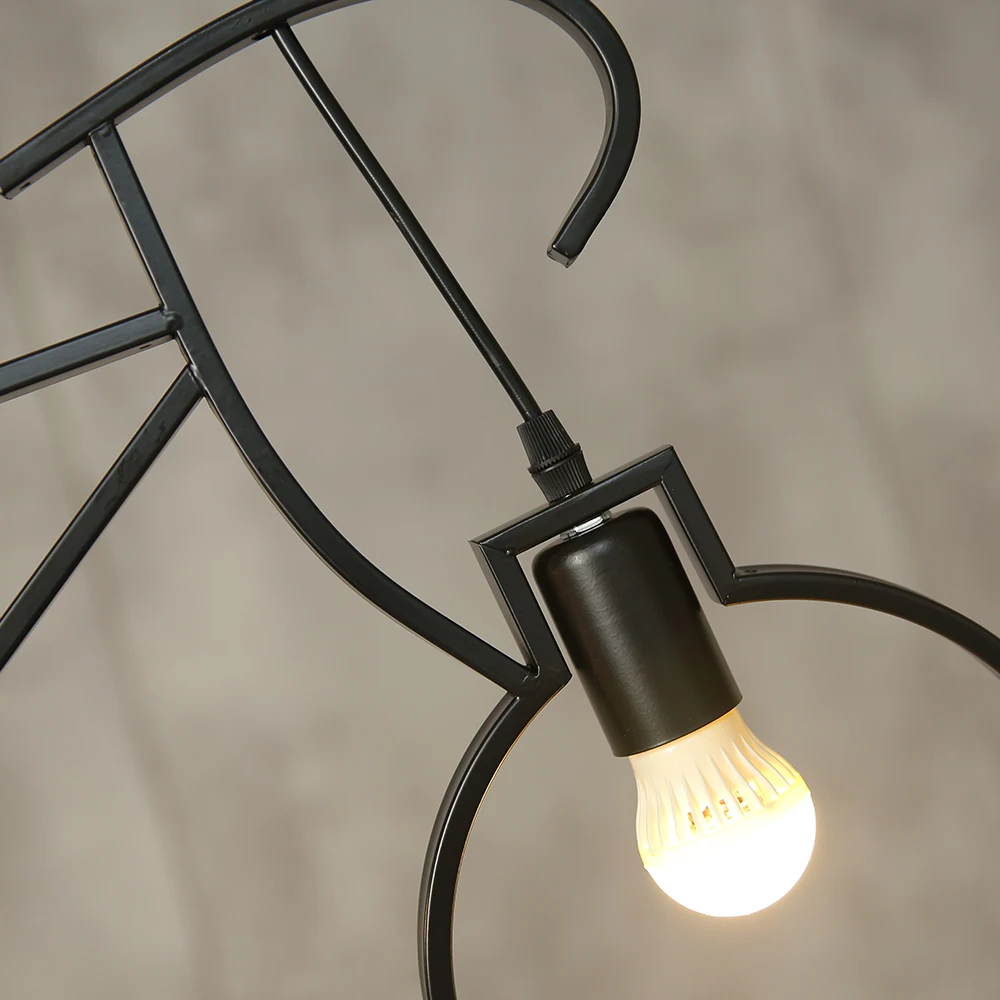 

Nordic Retro LED Chandelier Lights Living Room Iron Bike Moderna Chandeliers Luminaria Industrial Lighting Loft Decor Hanglampen