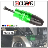 for kawasaki versys650 versys1000 versys 650 1000 motorcycle cnc exhaust sliders frame crash pads protector with logo