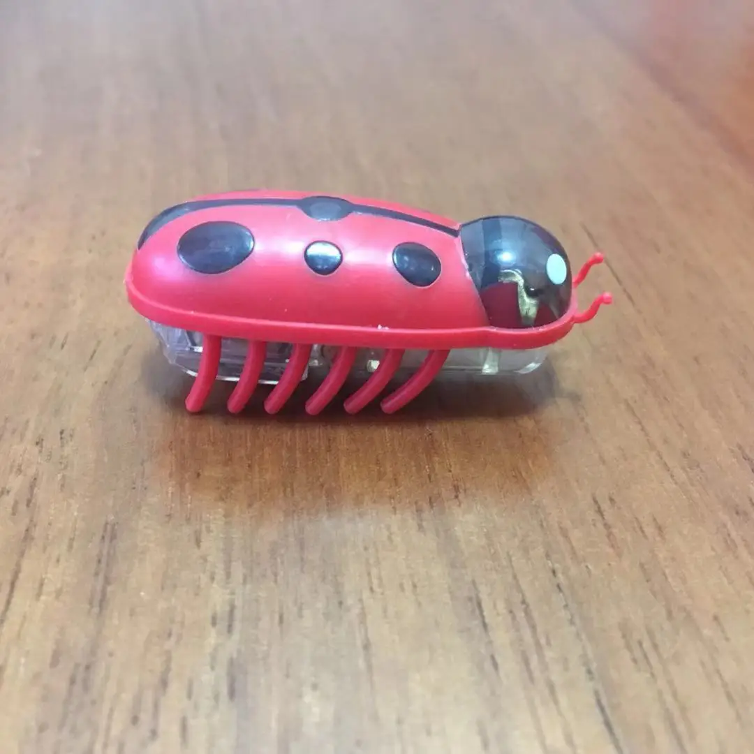 Red electric beetle Электрическая Интерактивная вращающаяся красочная бабочка собака кошка игрушки Птица Животное котенок сиденье царапины продукты умная тренировка поставка - Цвет: Red electric beetle