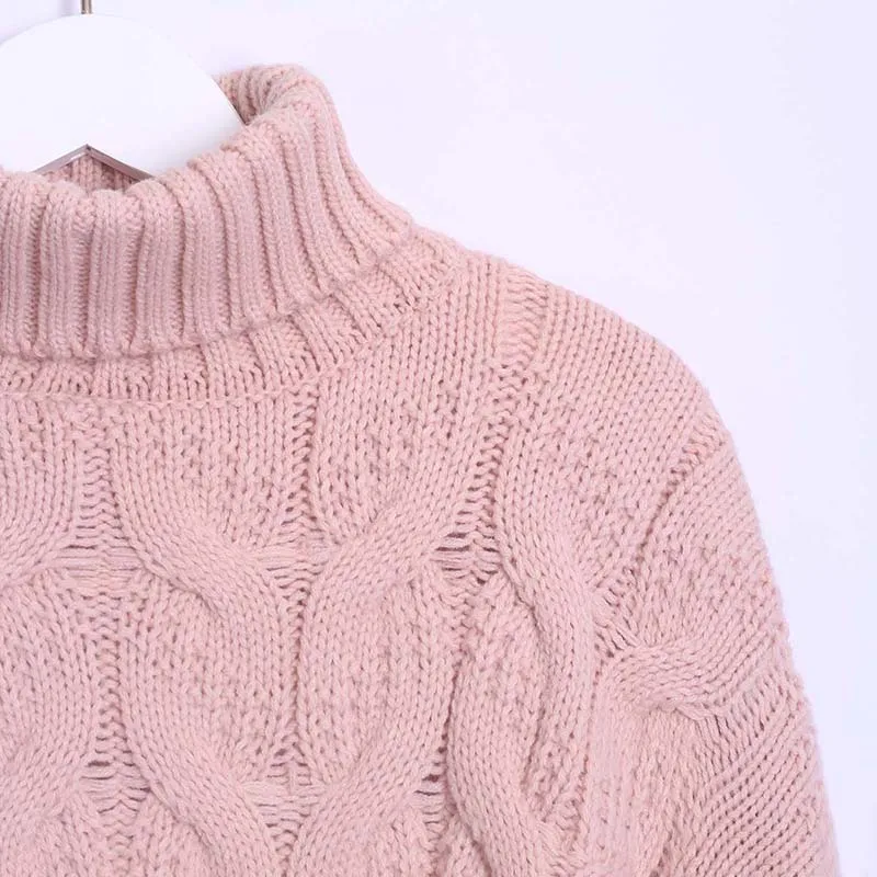 Yanueun Women Full Sleeve Knitting Sweater Solid Turtleneck Pullover And Jumper Loose Autumn Winter Hot Sale | Женская одежда