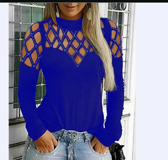 Новая женская футболка с коротким рукавом Sim Fit Женская Весенняя и Осенняя Повседневная рубашка Топ Футболка - Цвет: Синий
