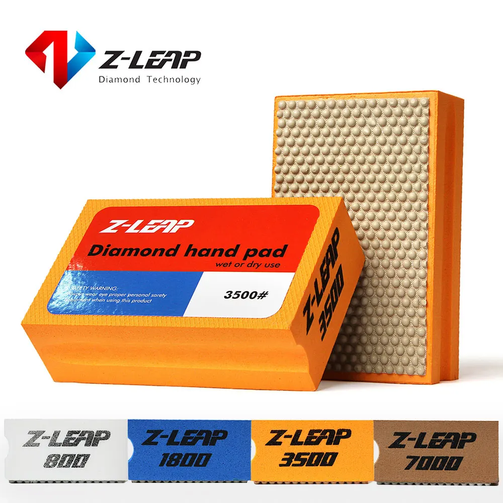 Z-LEAP 1 шт. полимерная Алмазная ручная полировальная накладка, пенопластовая Накладка для стекла, керамики, мрамора, гранита, камня, тонкая шлифовка, влажное использование, зернистость 800-7000 Z-LEAP 1 шт. полимерная Алмазная ручная полировальная накладка, пенопластовая Накладка для стекла, керамики, мрамора, гранита, камня, тонкая шлифовка, влажное использование, зернистость 800-7000