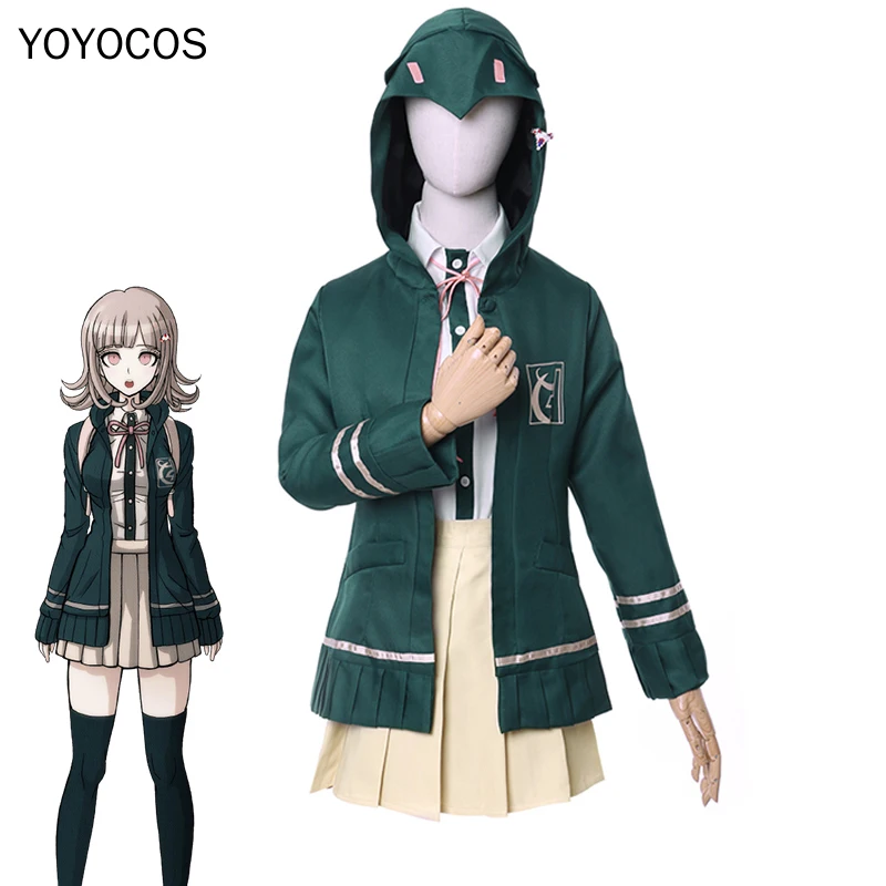 YOYOCOS Danganronpa 2 Косплей Chiaki Nanami Костюм Школьная форма Хэллоуин Аниме косплей костюмы