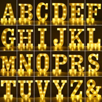 alphabet letter led lights marquee sign number lamp decoration night light for party bedroom wedding birthday christmas decor