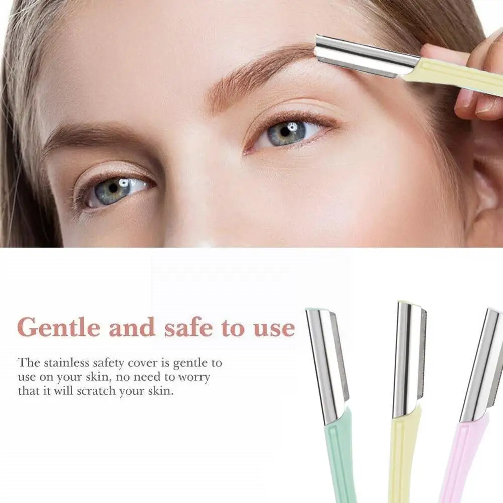 

3 Pack Eyebrow Brow Dermaplaning Safe Painless Shaper Portable Tool Make Eyebrow