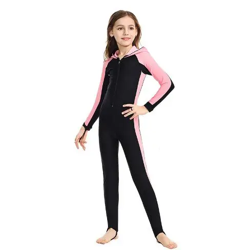 

Nylon Long Sleeve Diving Suit for Boys and Girls, One-piece Diving Suit for Surfing and Swimming