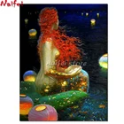 Алмазная живопись девушка полная квадратная Русалка 5D Сделай Сам Алмазная вышивка распродажа Фэнтези женщина Алмазная мозаика картина Стразы