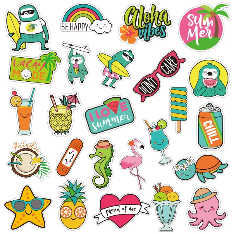 Милая природа VSCO синий стикер s для бутылок с водой гидро фляга милый