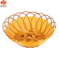 plastic cake stand for party events fruit plate bowl tableware snack plates imitation vine bread basket ktv kitchen accessories