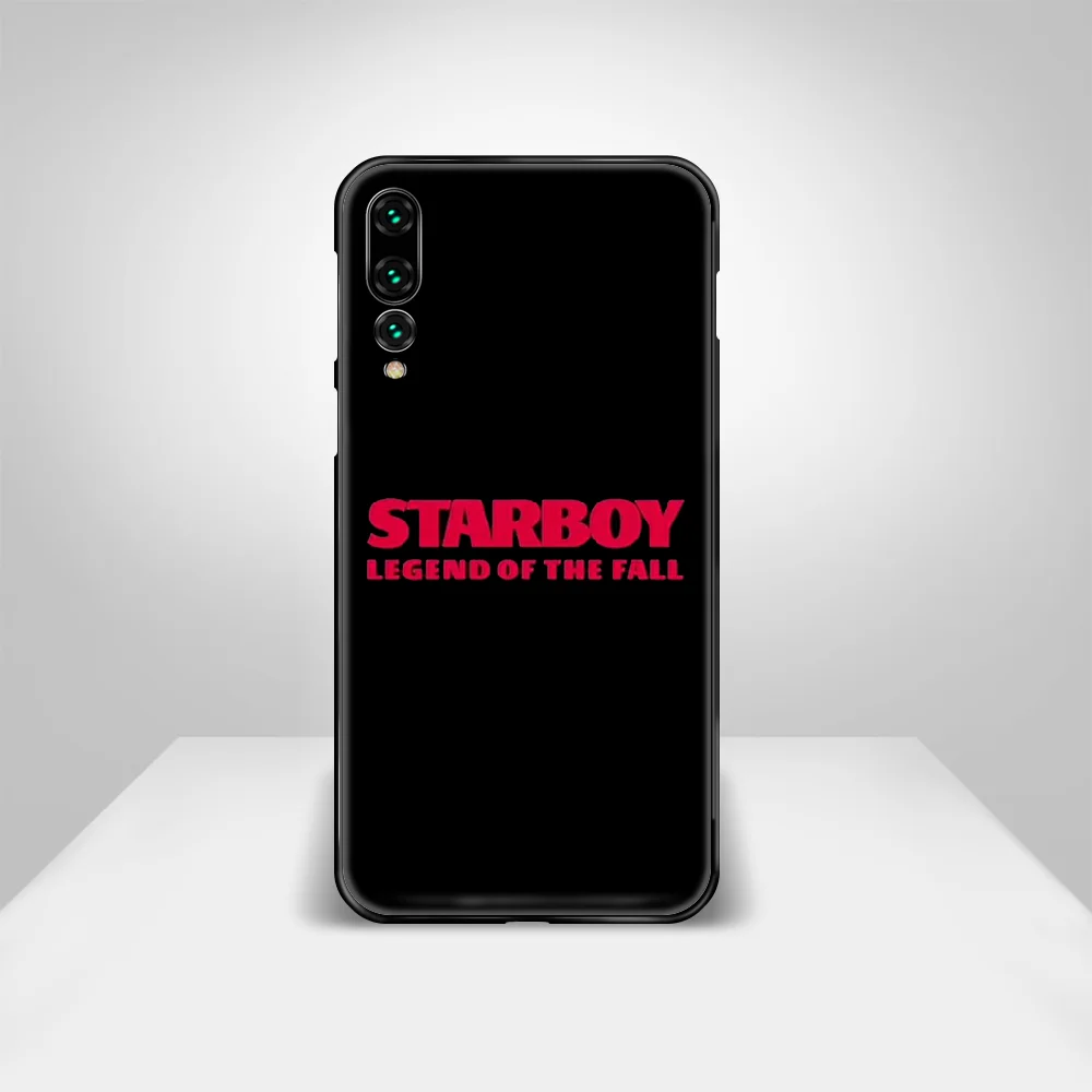 

Weeknd Starboy Pop Singer Phone Case Cover Hull For Huawei P8 P9 P10 P20 P30 P40 Lite Pro Plus smart Z 2019 black coque fashion