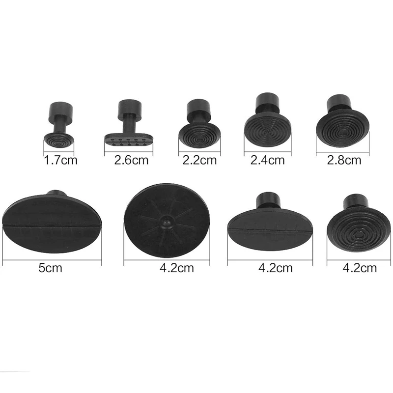 

No Paint Dent Repair Puller Kit Dent Puller T-Bar Tool, with 18 Dent Removal Pull Labels Used for Car Body Dae Dent