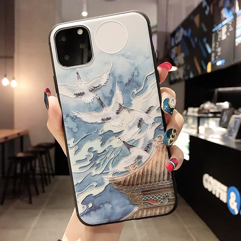Чехол для Vivo Y67 V5 V5S Y66 Y65 V15 V11 Pro V5 Lite IQOO Neo Y3 Y17 X21s китайский Стиль рельефный чехол-накладка Coque - Цвет: 208
