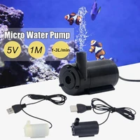 5v dc 7 styles small fountains mini aquarium usb interface low noise vertical type micro submersible water pump