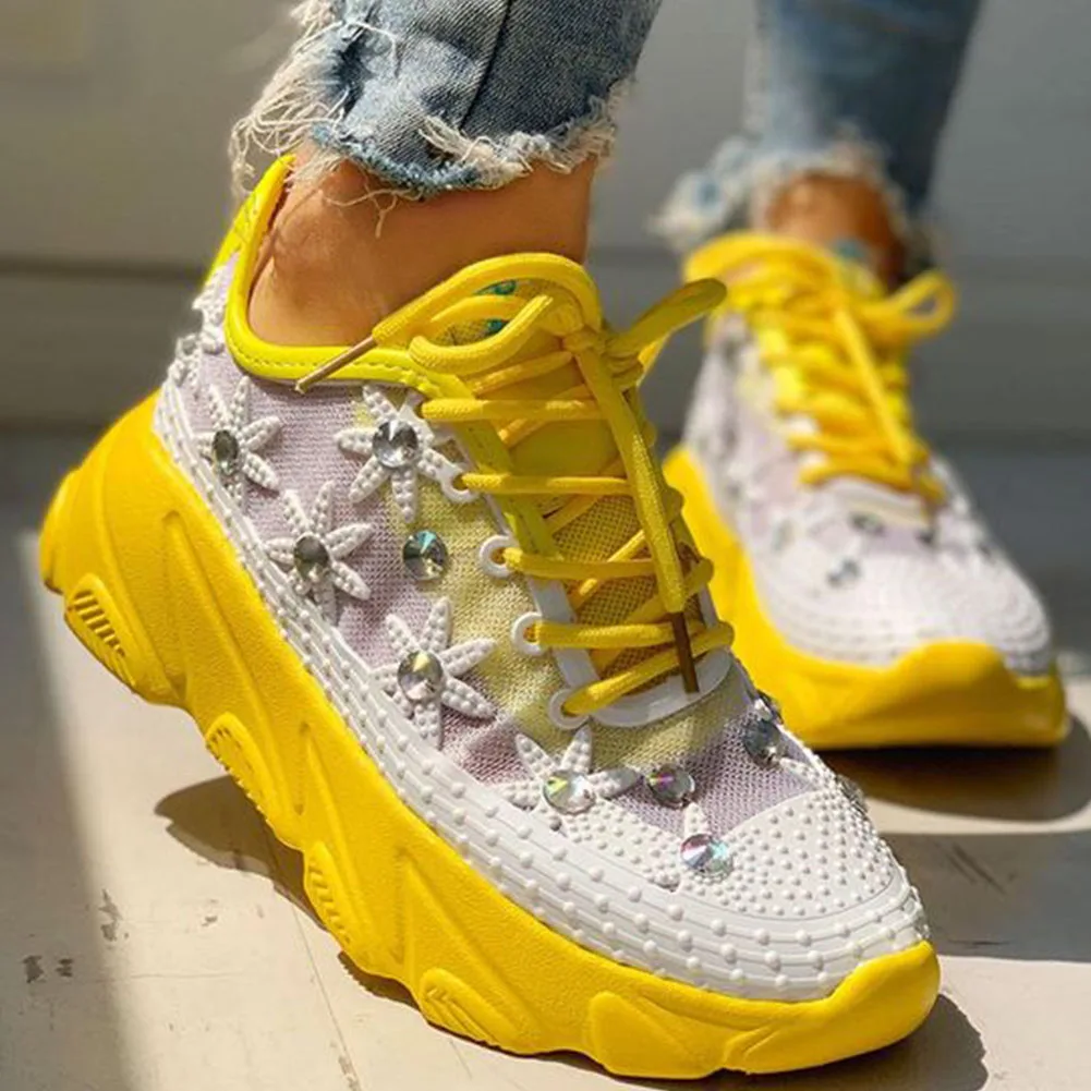

GIGIFOX 2020 INS HOT Lace Mesh dirving walking sneakers comfy flowers Leisure Maternity shoes Women Flats Footwear