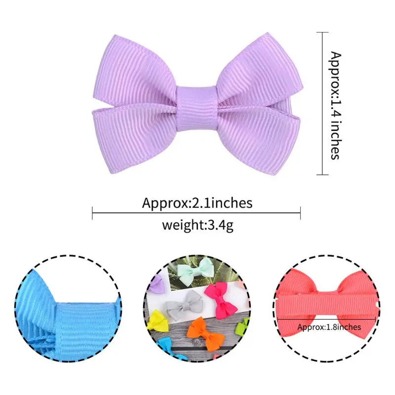 

20 Pieces Baby Girls Grosgrain Ribbon Bows Hair Bow Clips Barrettes For Girl Teens Kids Babies Toddlers