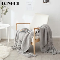 tongdi soft warm large handmade knitted coarse woolen lace blanket pretty gift for winter bed sofa girl all season sleeping bag