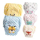 Подгузники детские, хлопковые, многоразовые, моющиеся, водонепроницаемые, подгузник для девочек