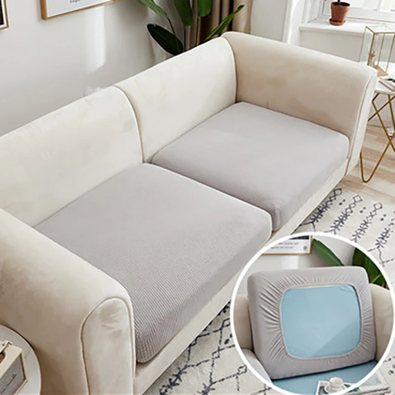 1/2/3/4 Stretch Sofa Seat Cushion Cover Polar Fleece Chair Slipcover Pet Dogs Mattress Removable Furniture Protector | Дом и сад
