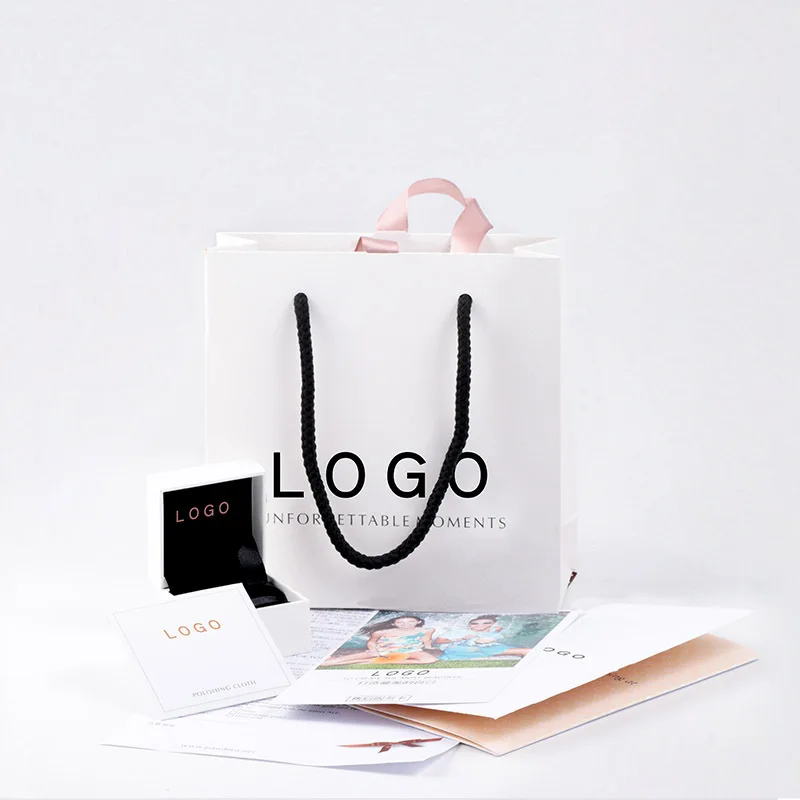 

2021Fashion exquisite jewelry gift bag Apply to Pandora pulseras bracelet necklace Ring earring charms beads jewellery Box