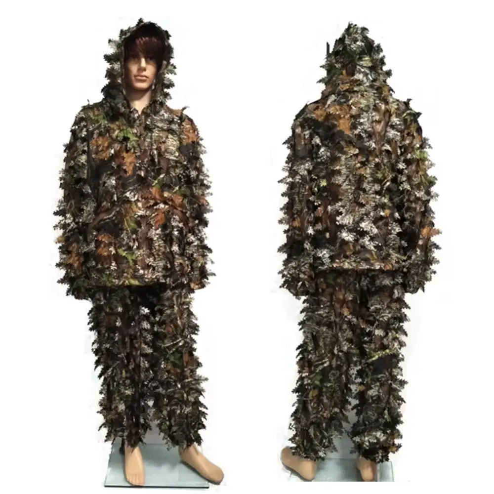 Костюм Камуфляжный в стиле ретро с объемными листьями | Спорт и развлечения