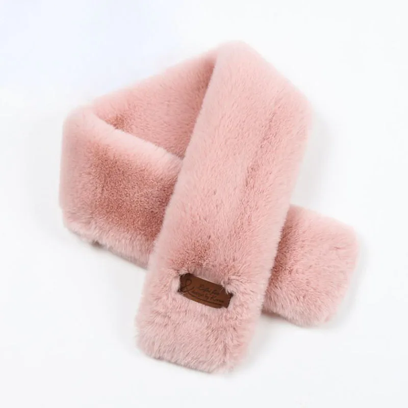 

Winter Women Student Faux Fur Pashmina Collar Cape Shawl New Crossover Imitated Fur Scarf Warm Leather Fashion Solid color Hair