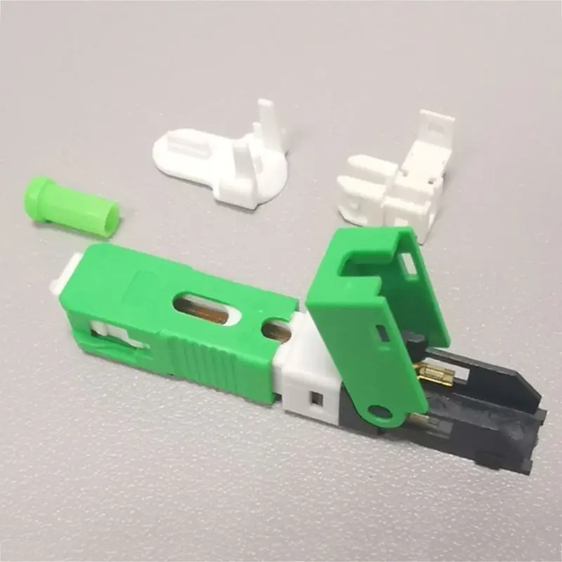 

FTTH ESC250D SC APC Single-Mode Fiber Optic New Model Fast Optical Connector for Distribution Boards Maintenance Disaster of