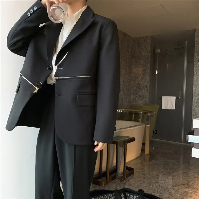 

2020 новый мужской повседневный костюм пиджак куртка Верхняя одежда Демисезонный Шинель мужские Япония Хай-стрит костюм пальто и узором «мол...