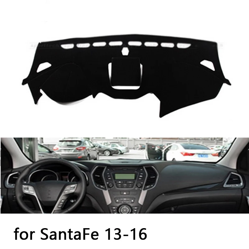 

for Hyundai SantaFe IX45 Maxcruz 2013-18 dashboard mat Protective pad Shade Cushion Pad interior sticker car styling accessories