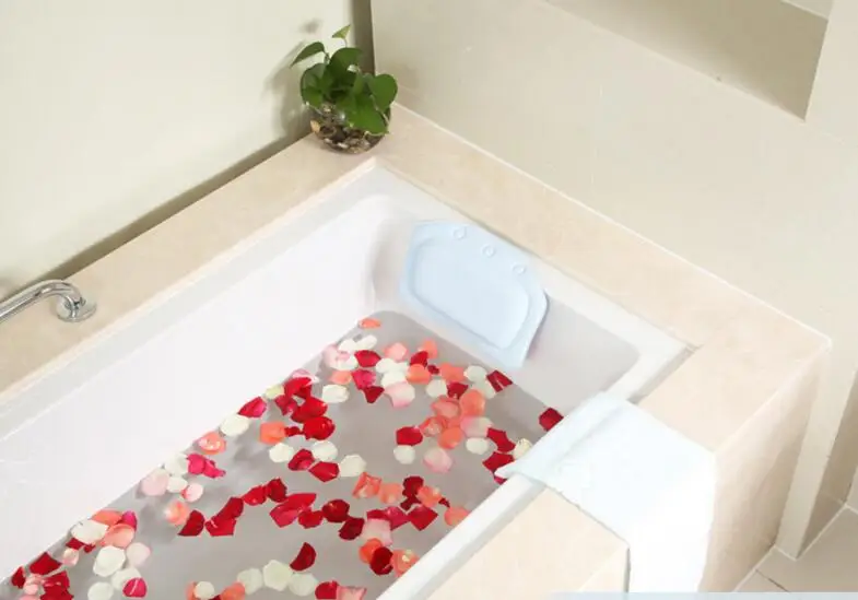 

5Pcs/lot Soft Bathroom Pillow, Home Bathroom Pillow, PVC Bathroom Pillow, Bathroom Pillow And Accessories Shower Appliances