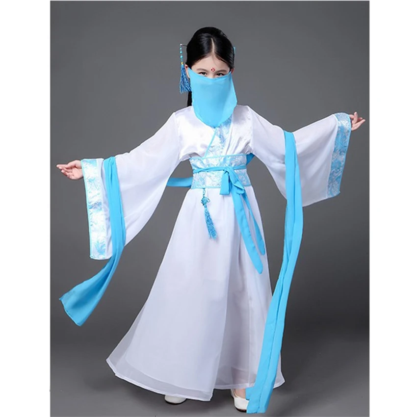 Древний китайский костюм для девочек сценическое представление традиционный