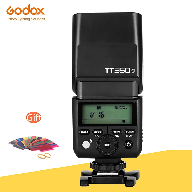 GODOX TT350C мини-Вспышка Speedlite 2 4G TTL GN36 для Canon 5D Mark III/IV 80D 70D 7D 6D 760D 750D 700D 60D 600D 5DIV |
