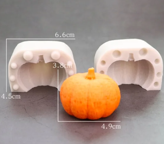 

4.9x3.8cm Food grade silica gel Halloween silicone mold pumpkin