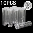 10 шт., пластиковые Защитные футляры для хранения монет, 25 мм