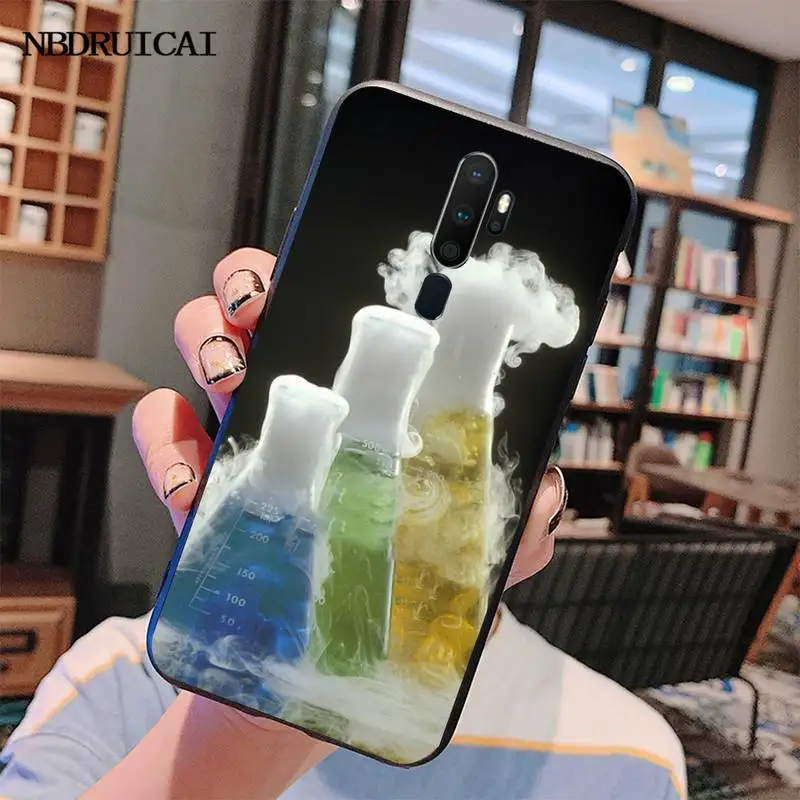 

HPCHCJHM Science Chemistry Formulas Newly Arrived Black Cell Phone Case For Oppo A5 A9 2020 Reno Z Realme5Pro R11 case