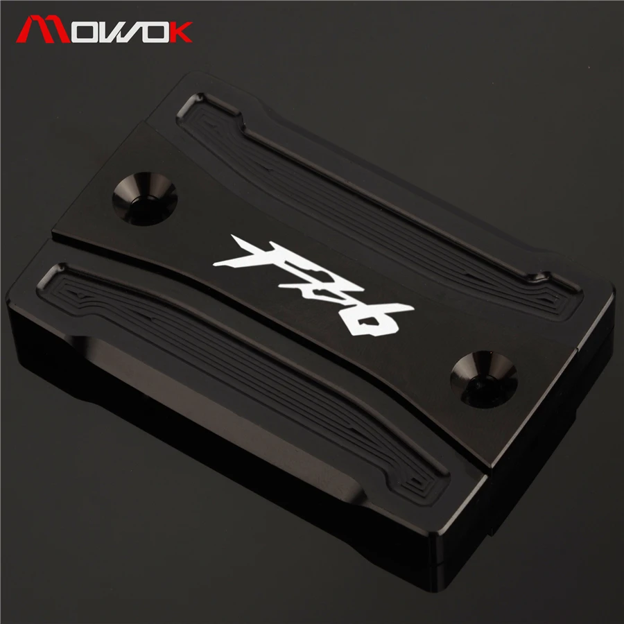 Лазерный Логотип FZ6 синяя черная мотоциклетная CNC алюминиевая крышка резервуара